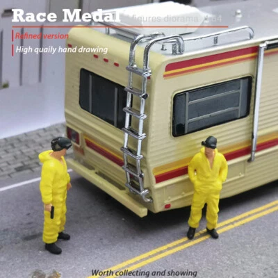 TOY Bad 1/64 personas MR WHITE Macro fotografía figura diorama mini arena 2 piezas Foto 1 de 4