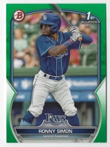 Bowman Prospects #BP-112 2023 Ronny Simon Green Parallel #'d 89/75 - Imagen 1 de 2
