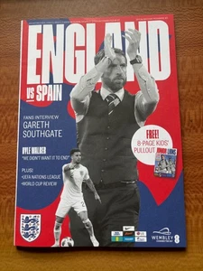 2018 UEFA Nations League England v Spain Football Programme (Wembley Stadium) - Picture 1 of 1