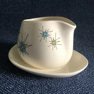 Franciscan Starburst Gravy Boat Sauciere; Vintage MCM Americana, ¡Excelente! Foto 1 de 4