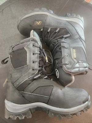 Botas impermeables Klim Adrenaline GTX negras para moto de nieve para hombre talla 8 Foto 1 de 4