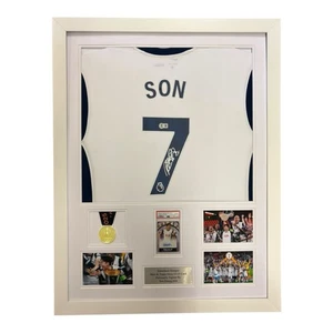 Son Heung-min signed shirt MEDAILLE Topps Auto GERAHMT BAS SPURS TRIKOT TOTTENHAM - Bild 1 von 4