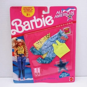 Barbie All American Fashions 9440 With Iron On Patch Vintage 1990 New Unopened - Picture 1 of 17