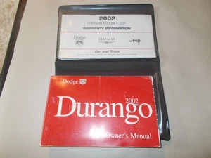 2002 Dodge Durango Owners Manual Set With Case OEM OM01015 - Bild 1 von 3