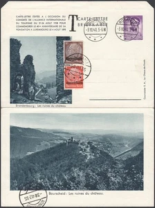 Luxemburg 1940 (Deutsche Besetzung.)- Ganzsachen. Gemischtes Porto..(EB) AR-10436 - Bild 1 von 2