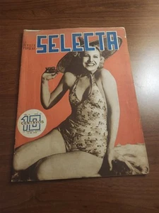Rare! Selecta Magazine March 12 1938 Cuba Cuban Culture Magazine Pinup Cover - Picture 1 of 6