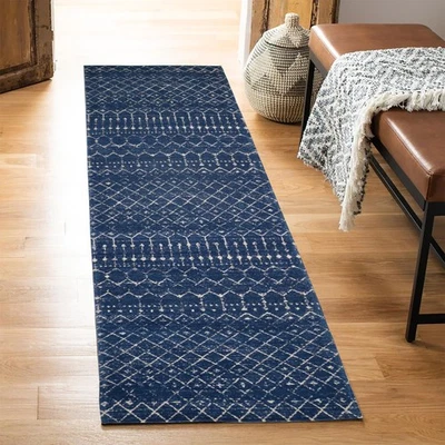 Moroccan Runner Kitchen Non Slip Vintage Hallway Rug, Washable Small Kitchen ... - Image 1 of 4