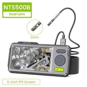 NTS500B 5mm 5M 5" Monitor Waterproof Industrial Borescope Inspection Camera 32GB - Picture 1 of 12