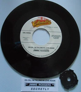 JIMMIE RODGERS Oh-Oh, I'm Falling In Love Again & Secretly 7" 45 rpm record NEW - Picture 1 of 1