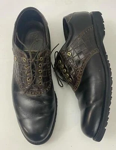 Nice  FOOTJOY CLASSICS Spikeless Golf Shoes Sz 10.5 C Leather - Picture 1 of 8