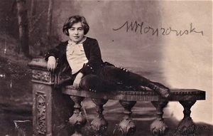 MIECZYSLAW HORSZOWSKI Pianist handsigniertes Wunderkind Foto (1905) - Bild 1 von 1