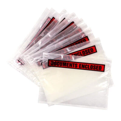 Pukka Post A5 Documents Enclosed Clear Adhesive Printed Wallets Envelope 10 Pack - Image 1 of 4