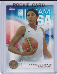 CANDACE PARKER ROOKIE CARD Topps Team USA RARE GOLD VARIATION RC Basketball WNBA - Picture 1 of 2