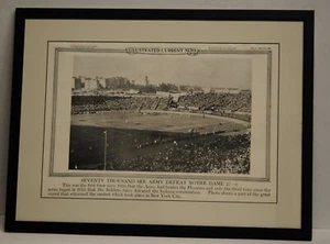 1931 ARMEE VS NOTRE DAME FOTO GERAHMT VINTAGE - Bild 1 von 5