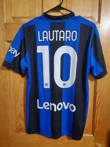 2022/23 Inter Milan Home Jersey #10 Lautaro Martinez Soccer NWT Size S - Picture 1 of 9