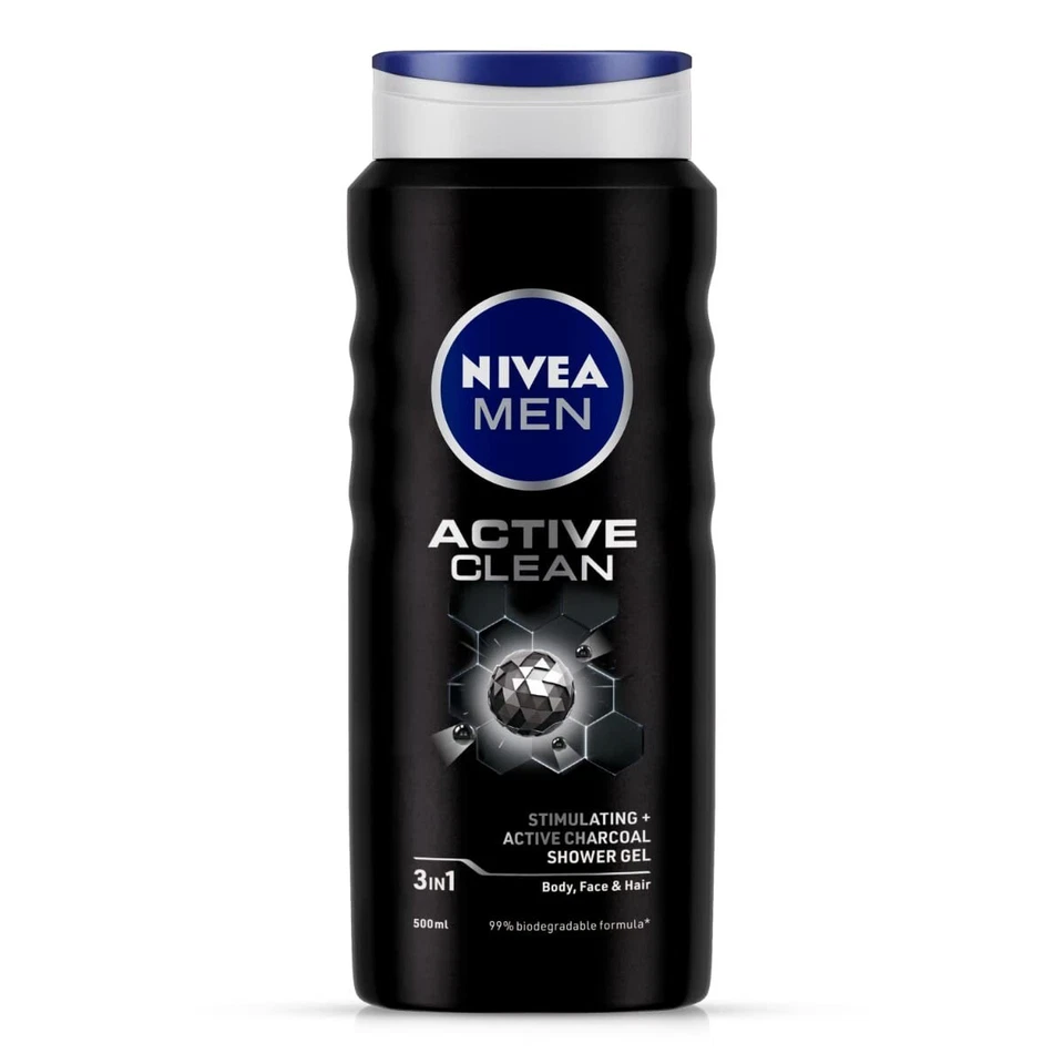 NIVEA MEN Active Clean Shower Gel,500 ml (Pack of 1) - image 1 of 1