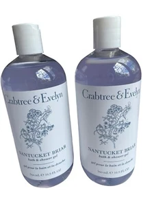 Crabtree & Evelyn Nantucket Briar Lote de 2 Gel de Baño y Ducha 16.9 OZ cada uno NUEVO - Imagen 1 de 6