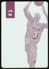 2013-14 Panini NATIONAL TREASURES #14 ~ MAGENTA PRINTING PLATE 1/1 ~ Dwyane Wade