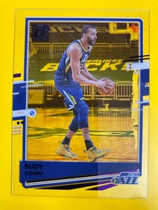 17036 2020-21 Clearly Donruss Purple #44 Rudy Gobert JAZZ