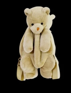 RETIRED GOLDEN TEDDY BEAR KIDS BACK PACK - Picture 1 of 10