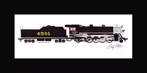 Southern Railway 2-8-2 4501 10"x17" print in 10"x20" Mat Andy Fletcher signed - Picture 1 of 1