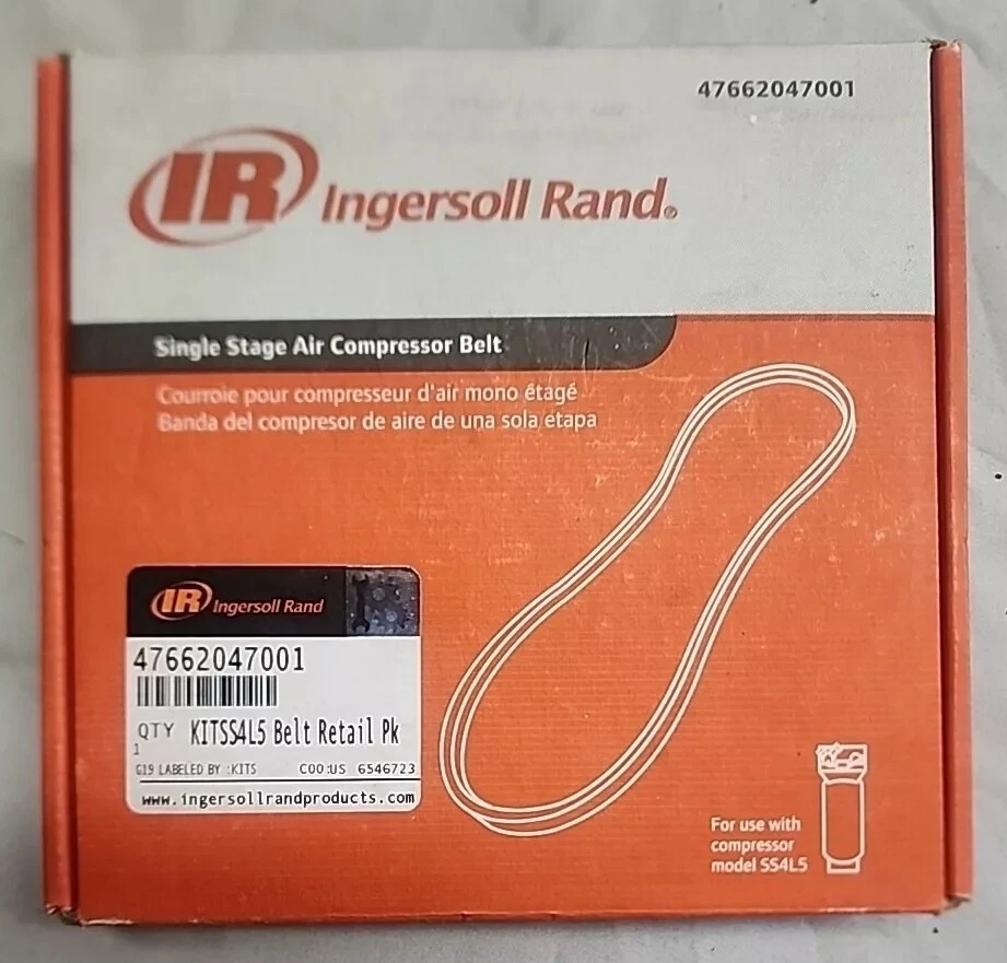 Ingersoll Rand  Single Stage Air Compressor Belt KIT SS4L5 New In Box - Image 1 of 1