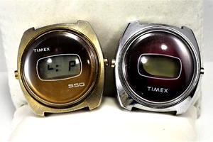 Vintage Timex SSQ Digital Sports Men Watch Runs AS IS - Picture 1 of 9