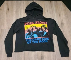 Pink Floyd Sweatshirt Size XS Crop Top Dark Side Of The Moon Hoodie Black 2019 - Picture 1 of 12