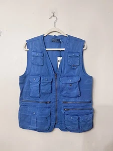 Polo Ralph Lauren Mens M Heritage Chino Utility Hunting Fishing Pocket Vest NWT - Picture 1 of 11