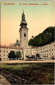 Postal Salzburgo Iglesia de San Pedro Austria D53 - Imagen 1 de 2