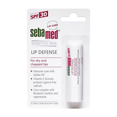 Sebamed Lip Defense, 4,8g para lábios secos e rachados com FPS 30 - Imagem 1 de 4