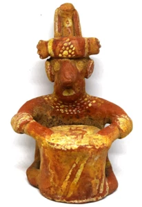 Antica figura precolombiana mesoamericana Messico occidentale Nayarit 300BCE-300CE - Foto 1 di 7