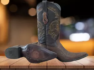 Echtleder Chihuahua Zehen Cowboy Western Stiefel von Cuadra - Bild 1 von 8