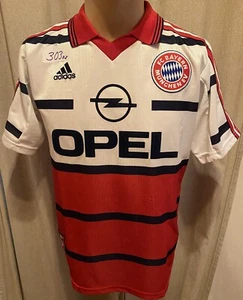 FC Bayern München Original Adidas Auswärts Trikot 1998-2000 "OPEL" Gr.176- S - Bild 1 von 10