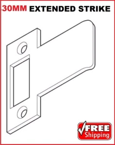 Extended Striker Plate 70x30mm Stainless Steel Fits Mortise locks BDS 09351133 - Picture 1 of 4