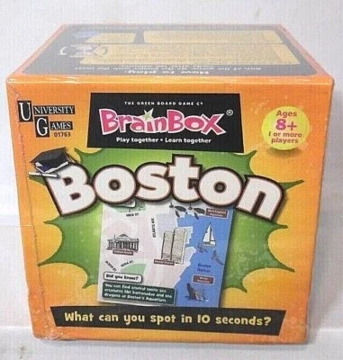 University Games Brain Box Boston The 10 Minute Brain Challenge Game NEW 2011 - Image 1 of 4