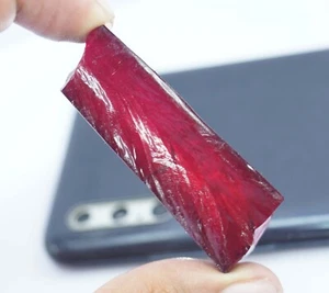 Blood Red Beautiful Ruby Facet EGL Certified 138.95Ct Top Quality Natural Rough - Picture 1 of 5