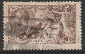 GB GV 1918-19 Bradbury seahorse 2/6- chocolate brown sg414 used - Picture 1 of 2