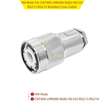 HN Male High Pressure Connector For CNT400 LMR400 RG8U RG165 RG213 RG213 Coaxial - Image 1 of 4