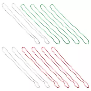 12 PCS Mardi Gras Decorations Cinco De Mayo Fiesta Necklaces - Picture 1 of 12