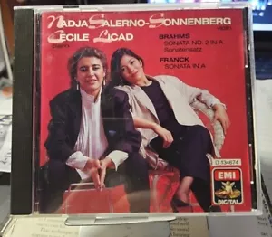 NADJA SALERNO-SONNENBERG Violine - BRAHMS & FRANK Sonaten - LICAD - EMI CD 1988 - Bild 1 von 3