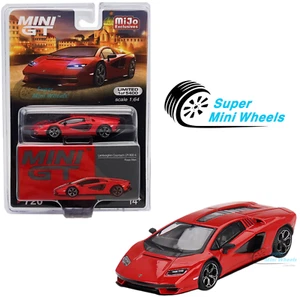 Mini GT 1:64 Lamborghini Countach LPI 800-4 Rosso Mars #720 - Picture 1 of 5
