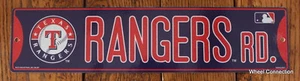 Street Sign Texas Rangers Rd. MLB Lic Baseball full colorful picture Go Rangers - Picture 1 of 5