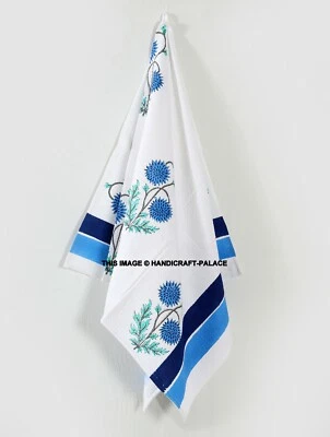 Women's WAFFLE Body WRAP 100% Towel Cotton Block Printed for Bath Spa Gym Sauna - Image 1 of 4