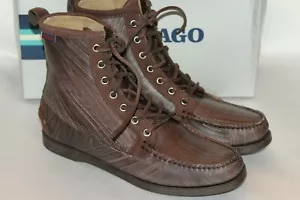 NEW! NIB! Womens SEBAGO Marbled Mauve Leather LIGHTHOUSE Ankle Boots Sz 6 9 $125 - Picture 1 of 11