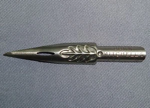 PLUME JOHN MITCHELL'S  N°727 PEN NIB PENNA PLUMA FEDER OLD WRITING METAL - Picture 1 of 1