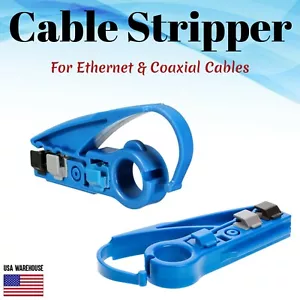 Stripper cavo strumento taglierina fili Ethernet coassiale UTP RG59 RG6 RG7 RG9 CAT5e CAT6 - Foto 1 di 9