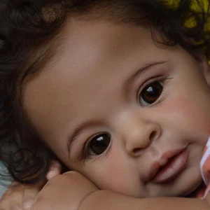 Real Looking Black Baby Doll 21inch Realistic Reborn Baby Dolls African American - Picture 1 of 6