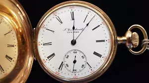 1905 Illinois New York 14k Gold Watch Co, Grade: 179, 16s 11j, running on time - Picture 1 of 23