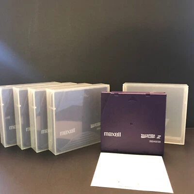 Maxell Ultrium 2 Cartridges 200/400gb LOT OF 5 Tapes - Image 1 of 4